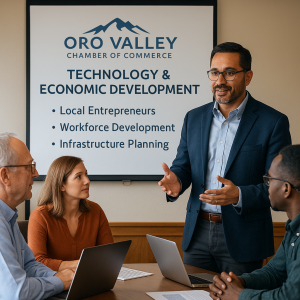 Carlos had joined the Oro Valley Chamber of Commerce technology committee...
