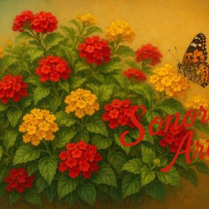 Desert Jewel – Lantana and Butterfly