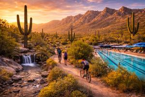 Oro Valley is nestled in the breathtaking Sonoran Desert, surrounded by majestic mountain ranges. With its picturesque landscapes, stunning sunsets, and clear blue skies