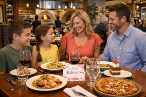 Family enjoying Mother’s Day dinner at Bottega Michelangelo in Oro Valley Arizona