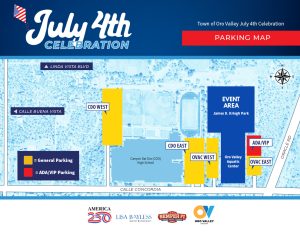 2026 July 4th Parking Map
